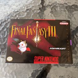 Final Fantasy 3 SNES Collector Item Will Sell Out Fast Shipping Original TESTED