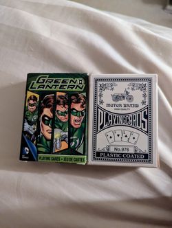 Official Green Lantern Playing Cards & Motor Brand High Quality Playing Cards