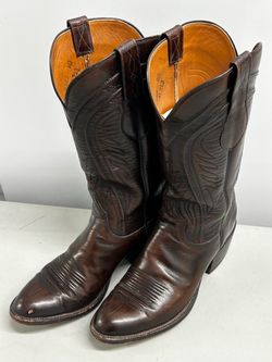 Vintage Lucchese San Antonio Cowboy Boots Size 8D