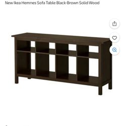 IKEA Hemnes Sofa Console Table (Black / Brown)