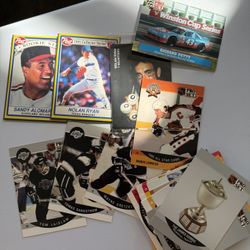 Assorted Trading Cards, Wayne Gretzky, Nolan Ryan, Sandy Alomar Jr 