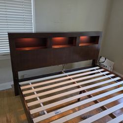 King Bedframe With Touch Light 