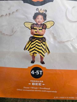 Girls Toddler Bee halloween Costume 4-5T