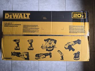 Dewalt 20v Brushless 8 Tool Set with 2x Battery Charger Bag 