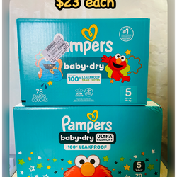 Pampers Baby Dry Baby Diapers Size 5, 78 Count ( FIRM ON PRICE‼️) 2 boxes available