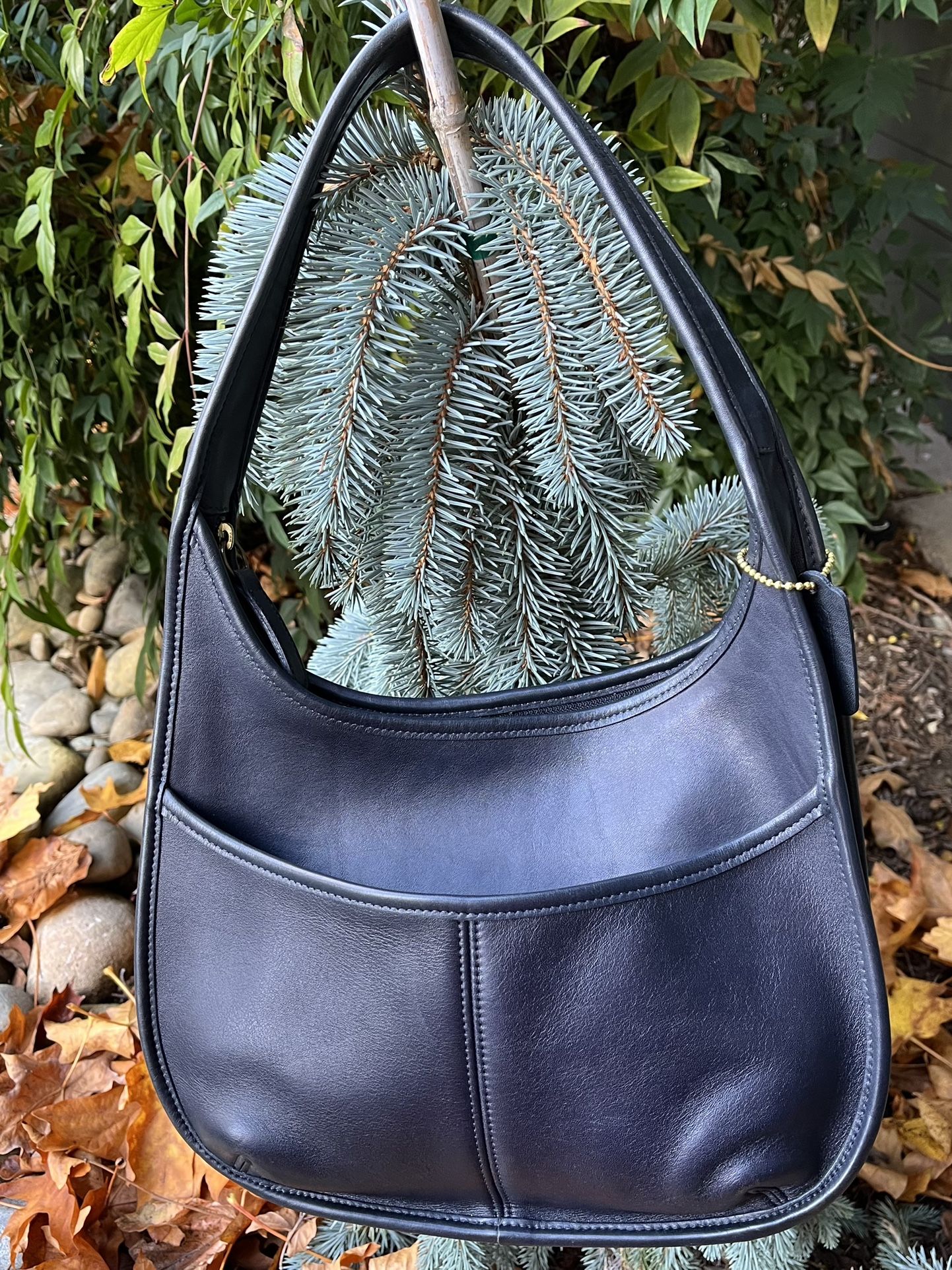 Vintage  Coach Ergo Pocket Zip 9033 Navy Blue