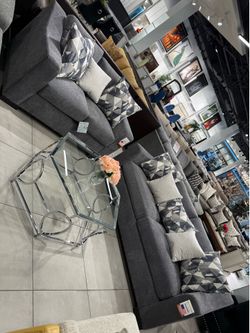 2pc Living Room Set 🩶 Grey Color