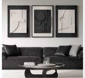 Framed 3D Abstract Wall Art