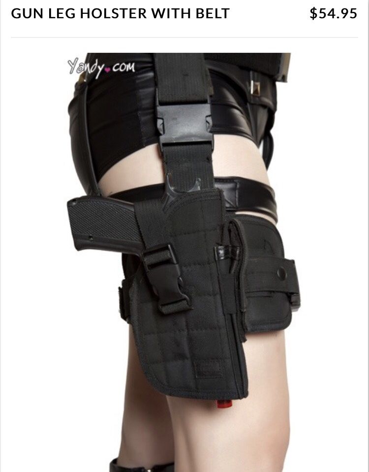 Costume gun leg holster
