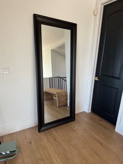 Full-Length Floor Mirror Black Frame