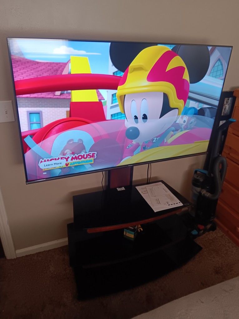 55 Inch Flat Screen TV And TV Stand