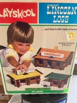 Playskool Lincoln Logs in original box