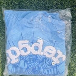 Spider Hoodie Light Blue Size Small Brand New