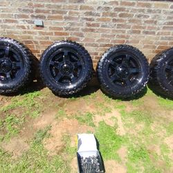 DODGE 8 LUG WHEELS AND TIRES FOR SALE