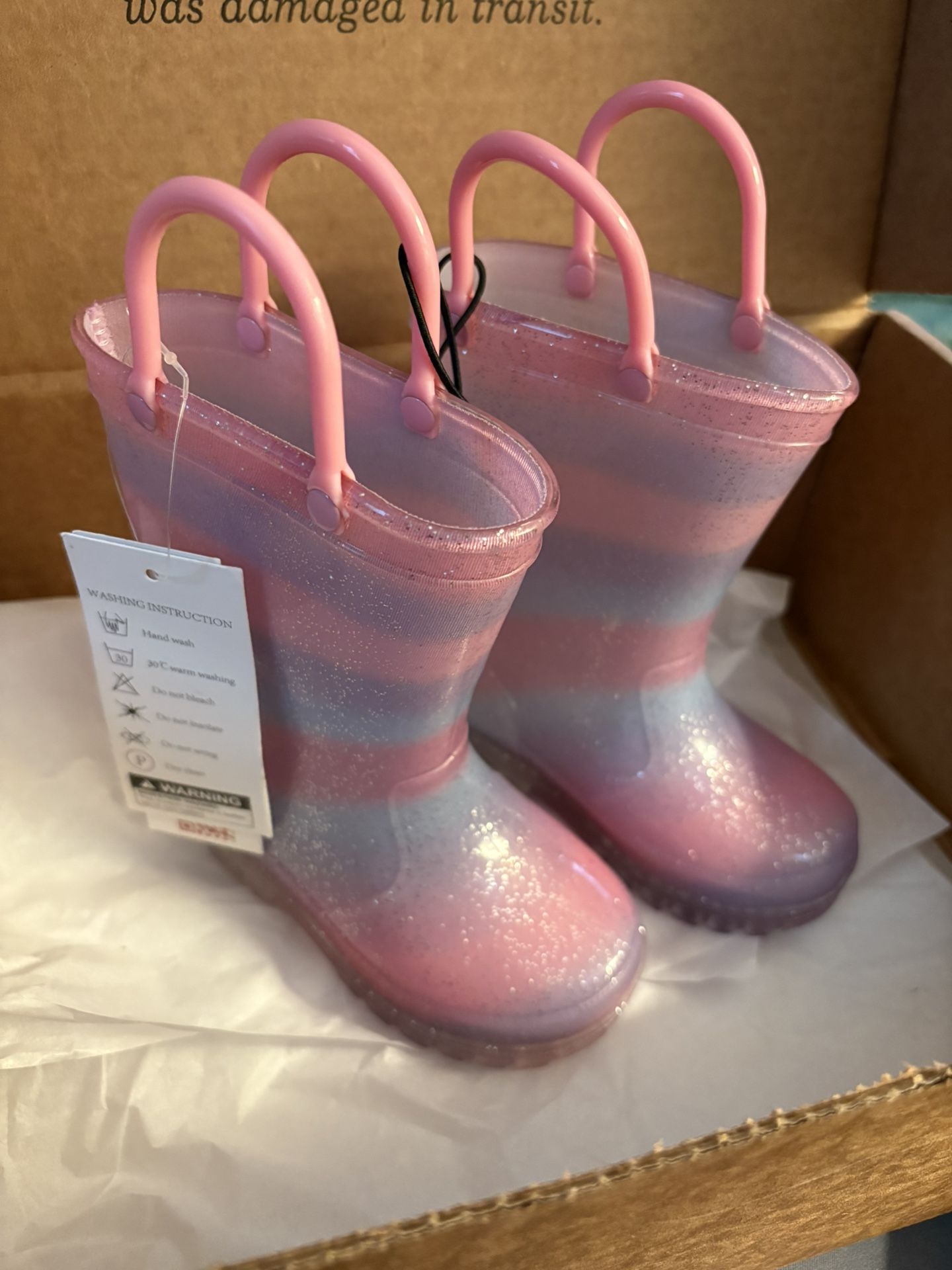 Brand New Toddler Light Up Rain Boots