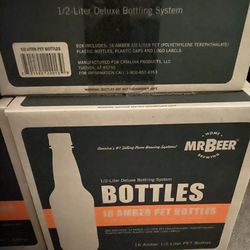 4 Cases of 16 Mr Beer Home Brewing 1/2 Liter Bottles with Caps
