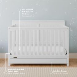 Graco Hadley 4-in-1 Convertible Crib with Drawer