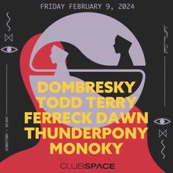 DOMBRESKY AT CLUB SPACE (ANYTIME) - 2.9.24
