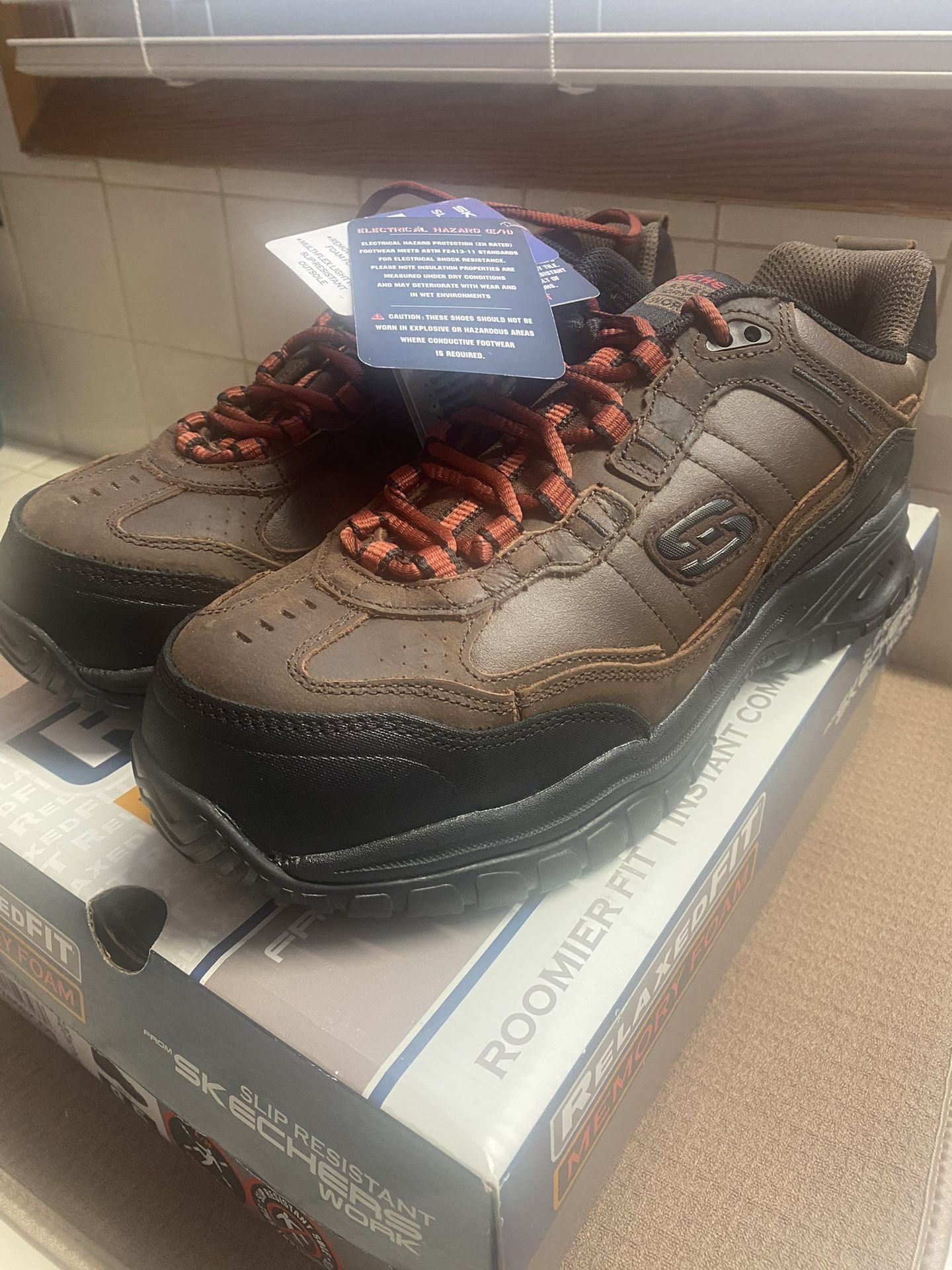 Men’s Brand New Steel Toe Boots Size 8.5