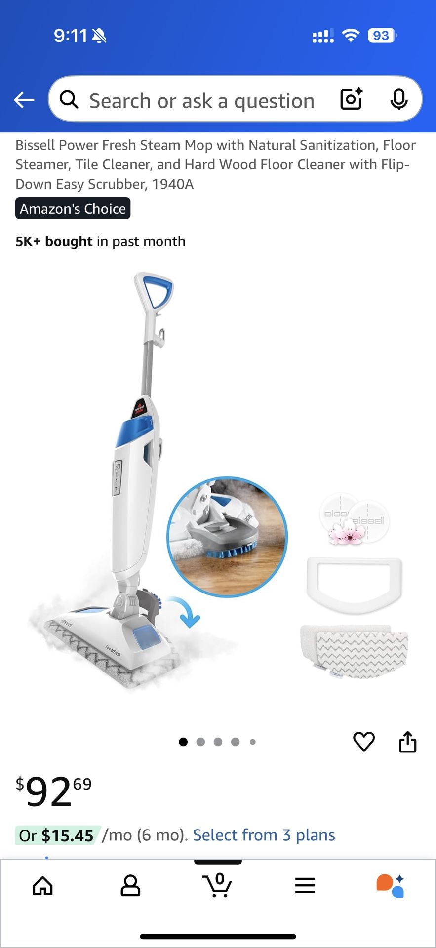 Bissell Power Fresh Steam Mop