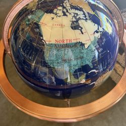 Blue Lapis Gemstone Globe