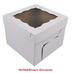 10” x 10” x 8” cake box