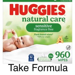 Huggies Wipes -Natural Care 960 