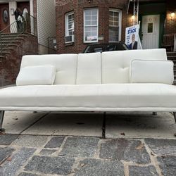 White Futon Couch 