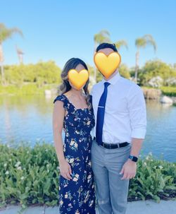 Francesca’s Navy Blue Romper XS