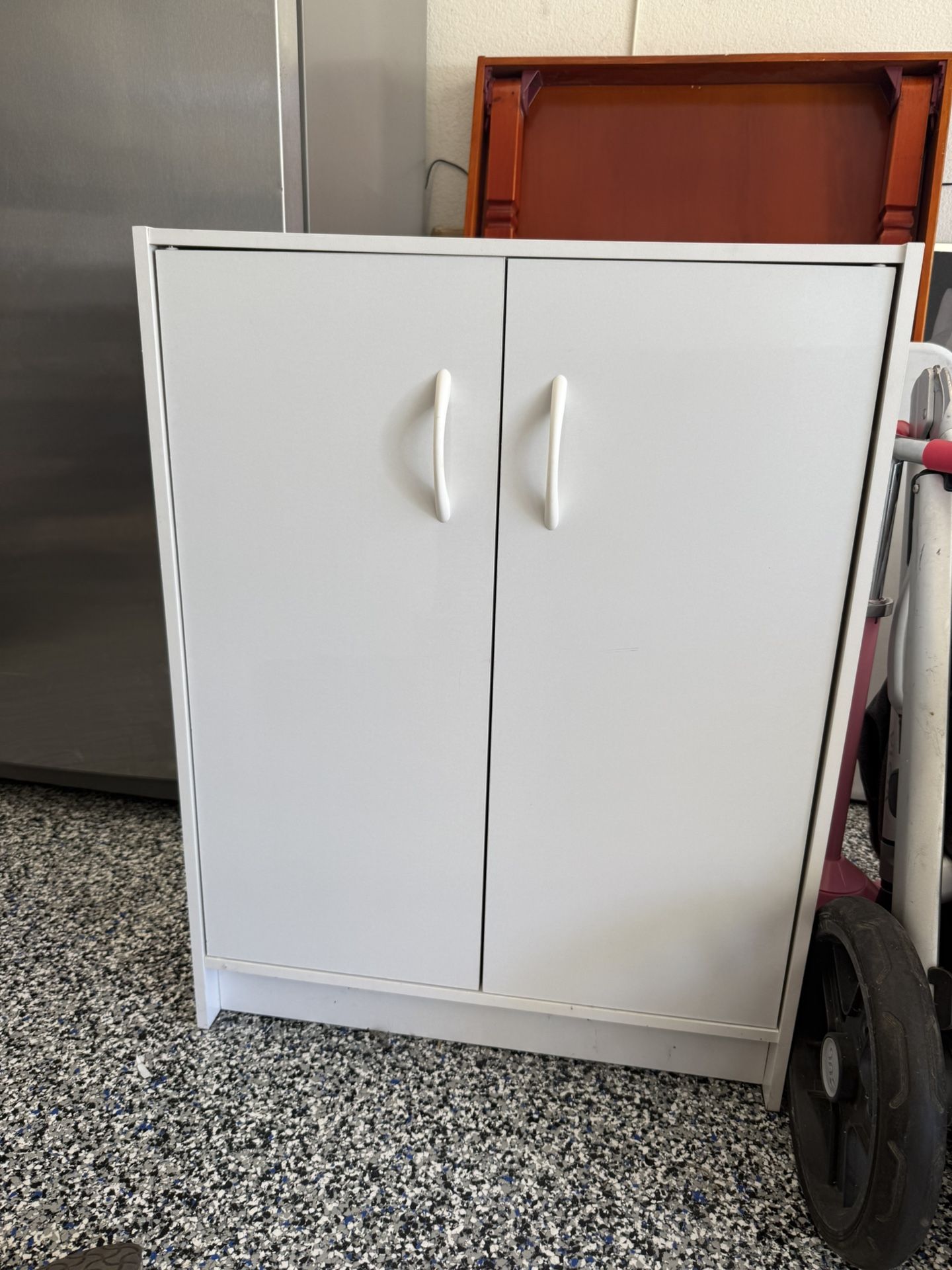 White Storage Cabinet Or Shoe Cabinet