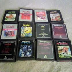 Lot Of 12 - Vintage Atari Games. 