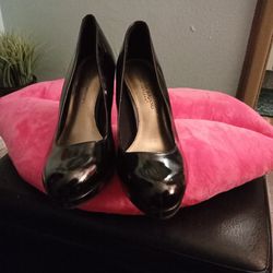 Black Patent Leather High heel shoes