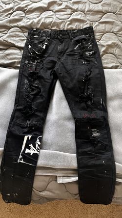 Black Paint Jeans 