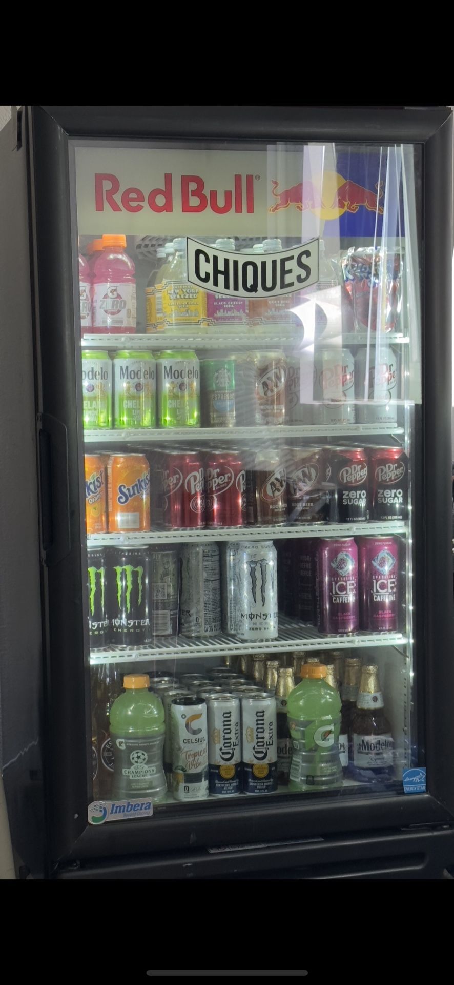 Red Bull Commercial Fridge