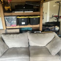 Two Piece Beige Couch