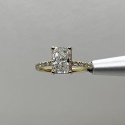 14k Gold Lab Grown Diamond Engagement Ring 2.01ct