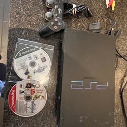 Ps2 fat w control and games