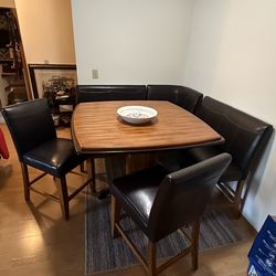 PRICE REDUCED Corner high top dining room table for sale
