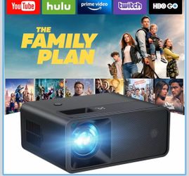 Mini Projector, Upgraded Full HD 1080P Support Video Projector, Portable Small Movie Projector, Compatible with iOS/Android/Windows/TV Stick/Box/USB/H