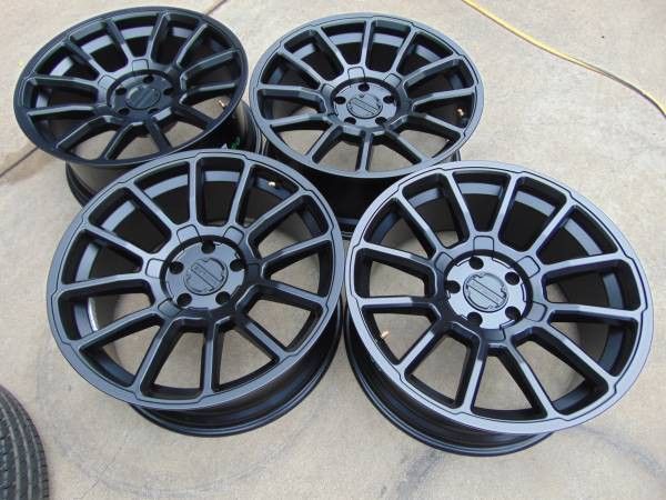 4 Used Matte Black 20X9 Raceline Gauge Rims *5X5* *JEEP* *0MM Offset* - $850 (Aurora)