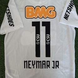 Neymar Jr Santos Retro Jersey