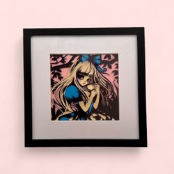 Handmade 12x12 Alice in Wonderland Frame – Ready to Go!