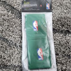 Nike Elite Wristbands With Dry-Fit Technology NBA Green New In A Bag