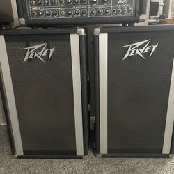 Peavey Mark III MP-4 Power Pak Mixing Amp & set of (two) 112 PT PA 12” speakers