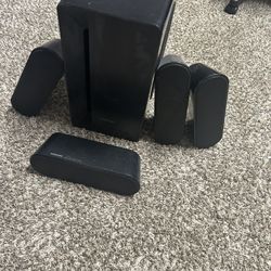 Samsung 5.1 Home Theater Speakers w/ Subwoofer – Missing Rear Right