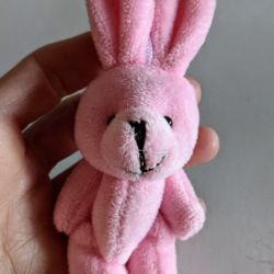Mini Pink Rabbit Plush Toy