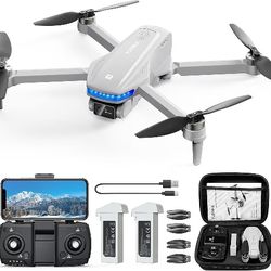 GPS Drones with Camera for Adults 4K, Brushless Motor FPV Drone with Auto Return, Follow Me,Tap Fly & Circle Fly, Under 249g, 46 Mins Flight, Foldable