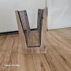 Metal & Wood U Organizer