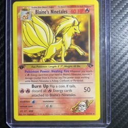 Pokémon Cards  Blaine's Ninetales  Gym Challenge 