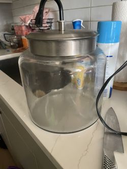 2 Large Glass Jars
